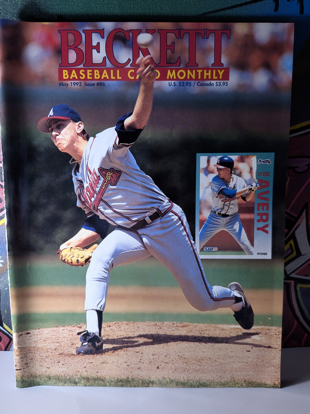 May 1992 ⚾ Steve Avery, Atlanta Braves — Beckett Baseball Card Monthly Magazine
